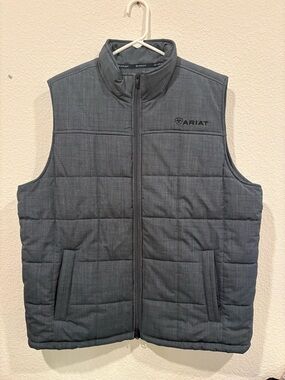 Ariat Men's Quilted Gray Insulated Vest